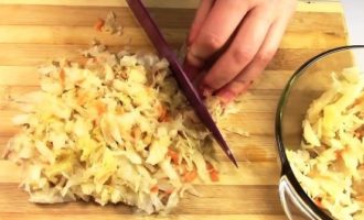 Капуста квашеная и огурцы слегка промываются водой