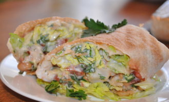 Рыба в лаваше