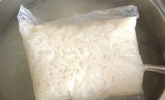 Сколько варить рис в пакетиках