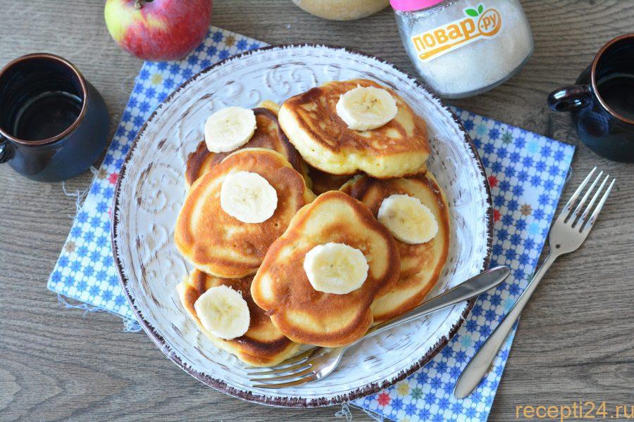 яблочные оладьи яблочные оладьи