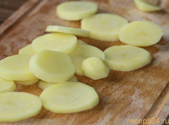 Филе горбуши с картошечкой в духовке