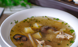 Сырный суп с курицей и грибами рецепт