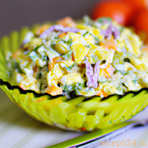 Слоеный салат с курицей — 10 простых рецептов